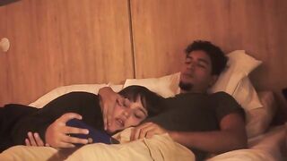 The lazy guy barely fucked, but the girl made a stunning blowjob