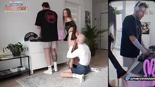 The cutie fucks with her friend at the techno party