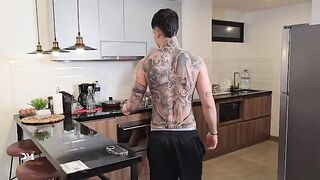 The coffee got cold while the hot MILF Monique Fuentes finished up