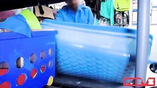 The girl is working and jumps on a cock amidst reports and folders
