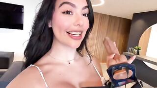 With the strap-on in her hands—we’re both in heaven, a steamy scene from StrapOn, known for showcasing sensual lesbian encounters and adventurous use of strap-on dildos in HD
