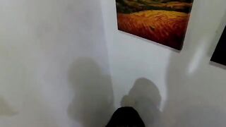 The girl is tied up and fucked in the ass