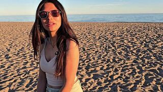 An empty beach isn’t exactly the place for intimate moments