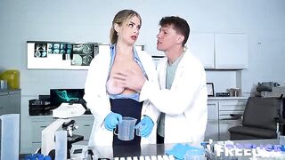Submissive bitch position for rough sex with a hot blondie in HD