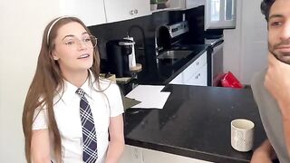 The scholarship is small, but the appetite for cock is huge in this steamy step-sis scenario