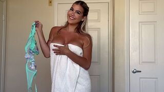 The girl threw off her clothes like a candy wrapper