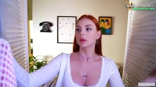The girl was caught in the act, but she was so hot that it was impossible to resist
