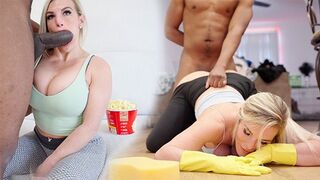 Busty stepmom gets her pussy wrecked by BBC