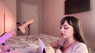 A hot Russian girl has multiple orgasms with a dildo