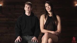 Girl took control and sat on his face, then grabbed him - a stunning sight