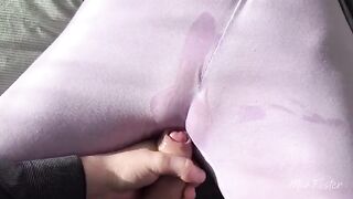 I rub my wet pussy with my thumb, creating a steamy scene