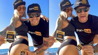 Owiaks are celebrating 25k subscribers on adult website Pornhub
