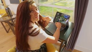 My stepdaughter got caught for being naughty in school, so we took action