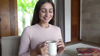 Hot brunette from SEX-DATER invited for tea and more