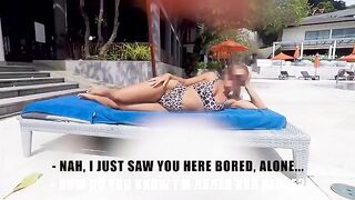 Pick-up at the pool, she invited me to her apartment