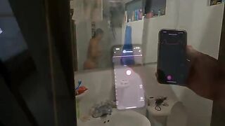The girl challenged herself not to squirt while using the vibrator in public