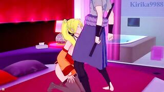 Naruko Uzumaki brings Sasuke Uchiha to a hotel room for some intense action