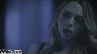 Hot brunette teen Jane Wilde fucks with two guys in a steamy threesome