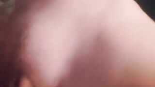 A man played with the nipples of his sexy wife and then fucked her in the face