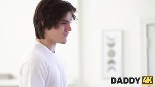 Older man from Daddy4K channel seduced his son’s girlfriend to fuck